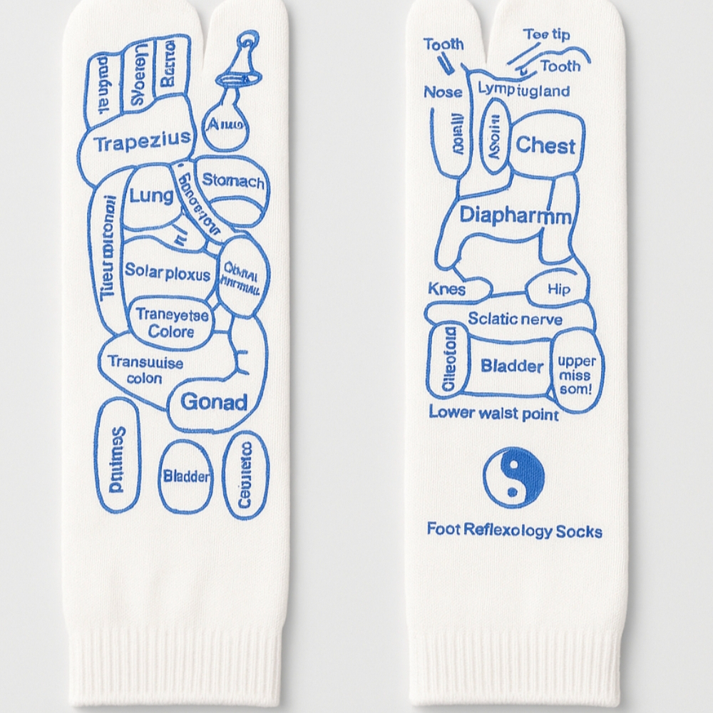 Refleksologik massaj paypoqlari – sog‘liq uchun foydali.